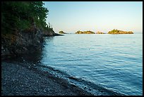 Beach and outer islands, late afternoon, Tookers Island. Isle Royale National Park ( color)