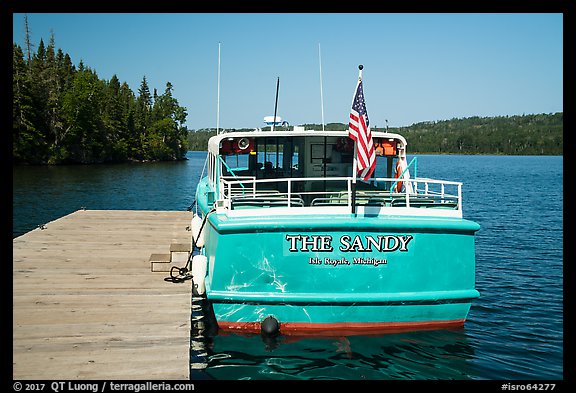 Tour boat Sandy. Isle Royale National Park (color)