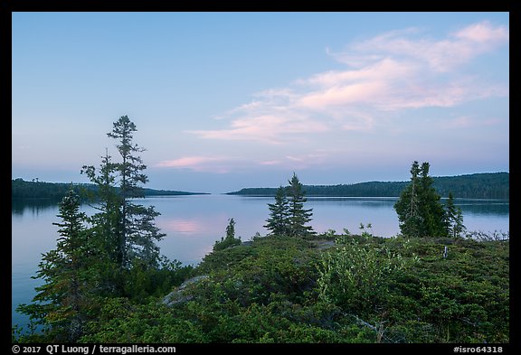 Moskey Basin, evening. Isle Royale National Park (color)