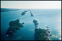 Aerial view of outer islands. Isle Royale National Park ( color)