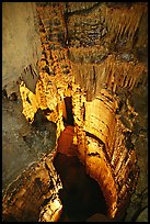 Underground pond called Crystal Lake. Mammoth Cave National Park, Kentucky, USA.