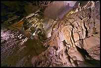 Flowstone, Frozen Niagara. Mammoth Cave National Park, Kentucky, USA.
