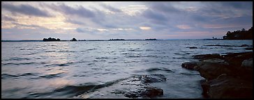 Lakeshore scenery. Voyageurs National Park (Panoramic color)