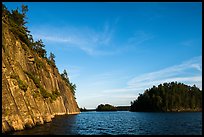 Grassy Bay Cliffs formed by Lac La Croix biotite granite batholith. Voyageurs National Park ( color)