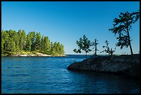 Windmill Rock Cove on sunny day. Voyageurs National Park ( color)