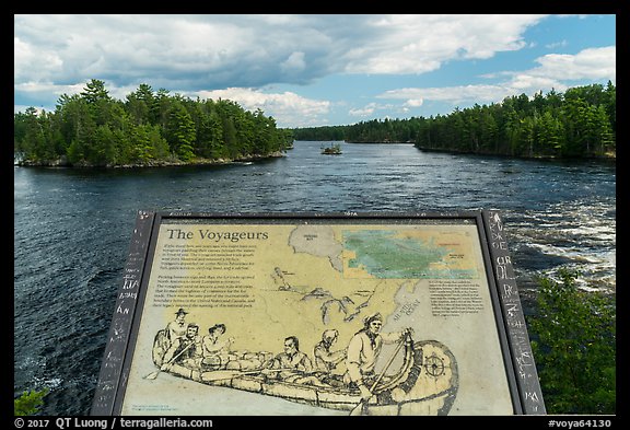 Voyageurs interpretive sign. Voyageurs National Park (color)