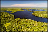 Aerial view of Old Dutch Bay, Namakan Lake. Voyageurs National Park ( color)