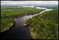 Aerial view of Kettle Channel, Rainy Lake. Voyageurs National Park ( color)