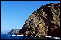 Sea cliffs, Santa Cruz Island. Channel Islands National Park, California, USA.