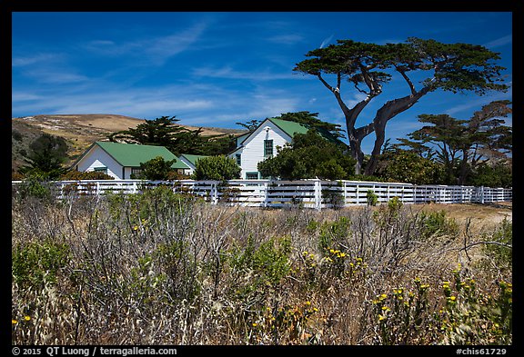 Vail and Vickers Ranch house, Santa Rosa Island. Channel Islands National Park (color)