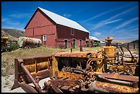 Agricultural machines and barns, Santa Rosa Island. Channel Islands National Park ( color)