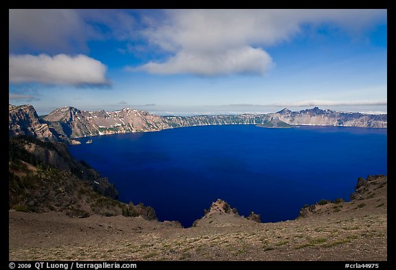 Lake view from Cloudcap overlook. Crater Lake National Park (color)