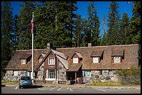 Main crater lake visitor Center. Crater Lake National Park ( color)