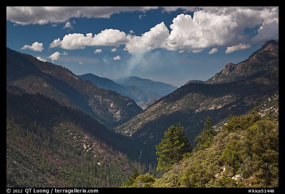 South Forks of the Kings River valley. Kings Canyon National Park, California, USA.