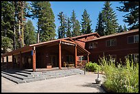 John Muir Lodge entrance. Kings Canyon National Park, California, USA.