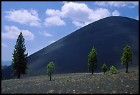Cinder cone. Lassen Volcanic National Park, California, USA. (color)