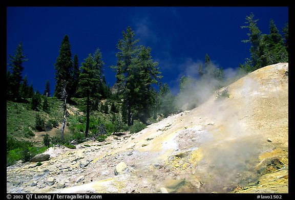 Sulphur works thermal area. Lassen Volcanic National Park, California, USA.