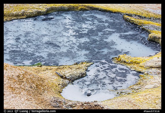 Mud pot, Devils Kitchen. Lassen Volcanic National Park, California, USA.
