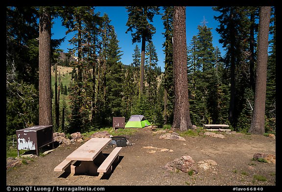 Southwest campground. Lassen Volcanic National Park (color)