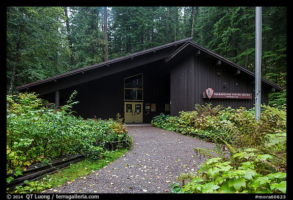 Ohanapecosh Visitor Center. Mount Rainier National Park, Washington, USA.