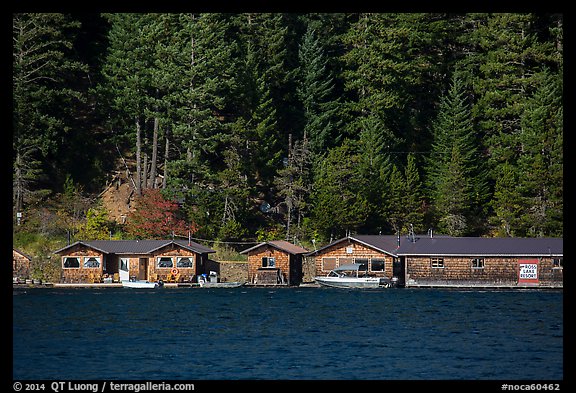 Ross Lake Resort, North Cascades National Park Service Complex.  (color)