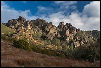 Pinnacles from West side. Pinnacles National Park, California, USA. (color)