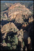 Balconies and Machete Ridge. Pinnacles National Park, California, USA. (color)