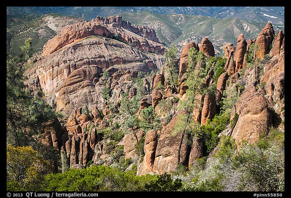 Pinnacles and Balconies cliffs. Pinnacles National Park (color)