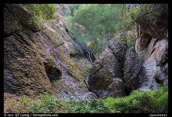 Balconies Cave trail. Pinnacles National Park, California, USA.