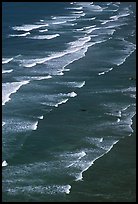 Succession of waves on Crescent Beach. Redwood National Park ( color)