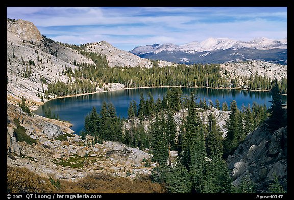 May Lake, granite domes, and forest. Yosemite National Park (color)