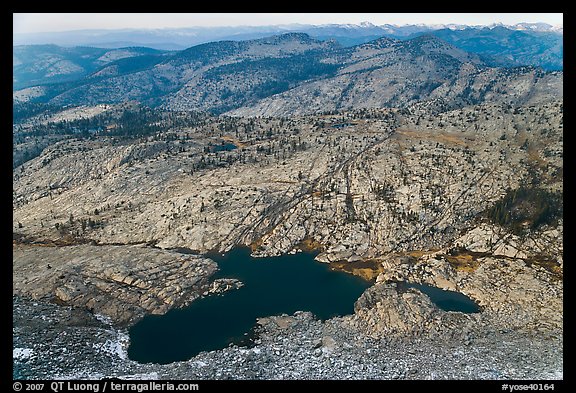 Lakes below Mount Hoffman. Yosemite National Park (color)