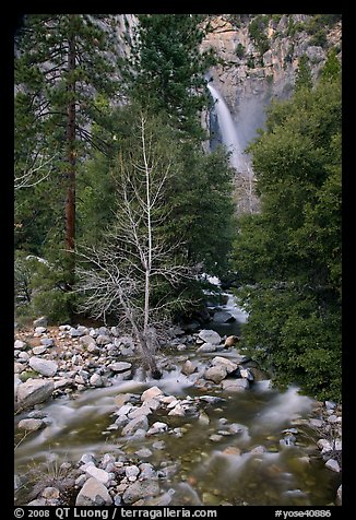 Lower falls, Cascade Creek. Yosemite National Park (color)