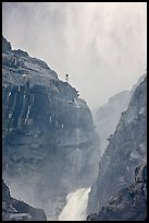 Gully between Upper and Lower Yosemite Falls. Yosemite National Park, California, USA.