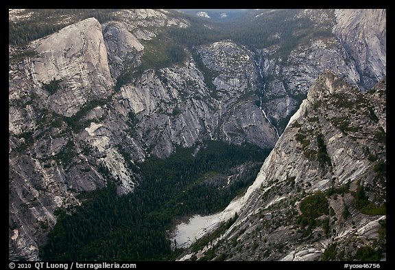 Tenaya Creek from above. Yosemite National Park, California, USA.