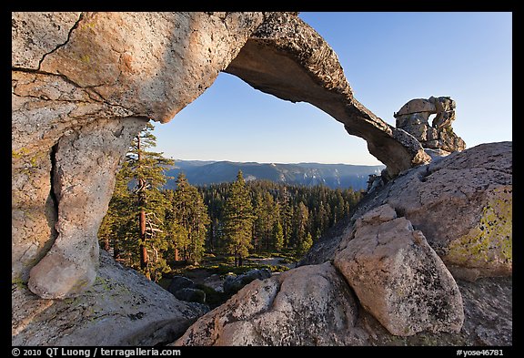 Indian Arch, late afternoon. Yosemite National Park (color)
