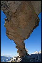 Granite span of Indian Arch. Yosemite National Park, California, USA.