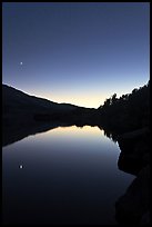 Upper McCabe Lake, sunset. Yosemite National Park, California, USA.