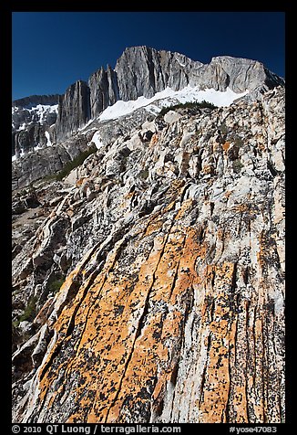 Colorful rock and North Peak. Yosemite National Park (color)