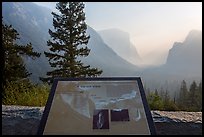 Discovery View interpretive sign. Yosemite National Park ( color)