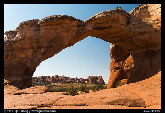Broken Arch from the back. Arches National Park, Utah, USA.