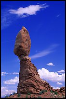 Balanced Rock. Arches National Park, Utah, USA. (color)