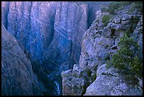 The painted wall from Chasm view, North rim. Black Canyon of the Gunnison National Park, Colorado, USA.