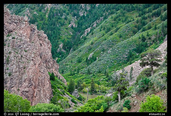 East Portal in spring. Black Canyon of the Gunnison National Park (color)