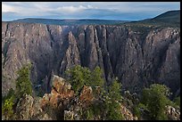 View from Gunnison point. Black Canyon of the Gunnison National Park, Colorado, USA. (color)