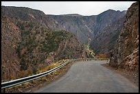 East Portal Road. Black Canyon of the Gunnison National Park, Colorado, USA.