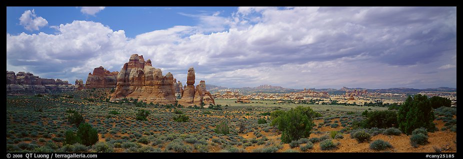 Chessler Park and rock formations, Needles District. Canyonlands National Park (color)