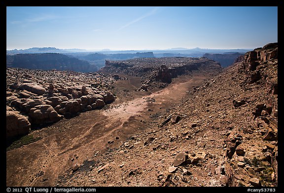 Surprise Valley from above. Canyonlands National Park (color)