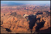 Aerial view of Upheaval Dome. Canyonlands National Park, Utah, USA.