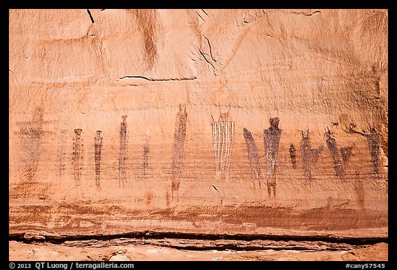 Harvest Scene pictograph panel. Canyonlands National Park (color)